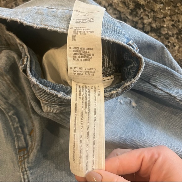 Abercrombie & Fitch Light Blue High Rise Women Jeans - Picture 5 of 9